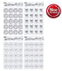 AussieSuperStore Art & Craft Essentials White Printed Sticker (in 4 types) White Printed Sticker (in 4 types) | Scrapbooking Embellishment